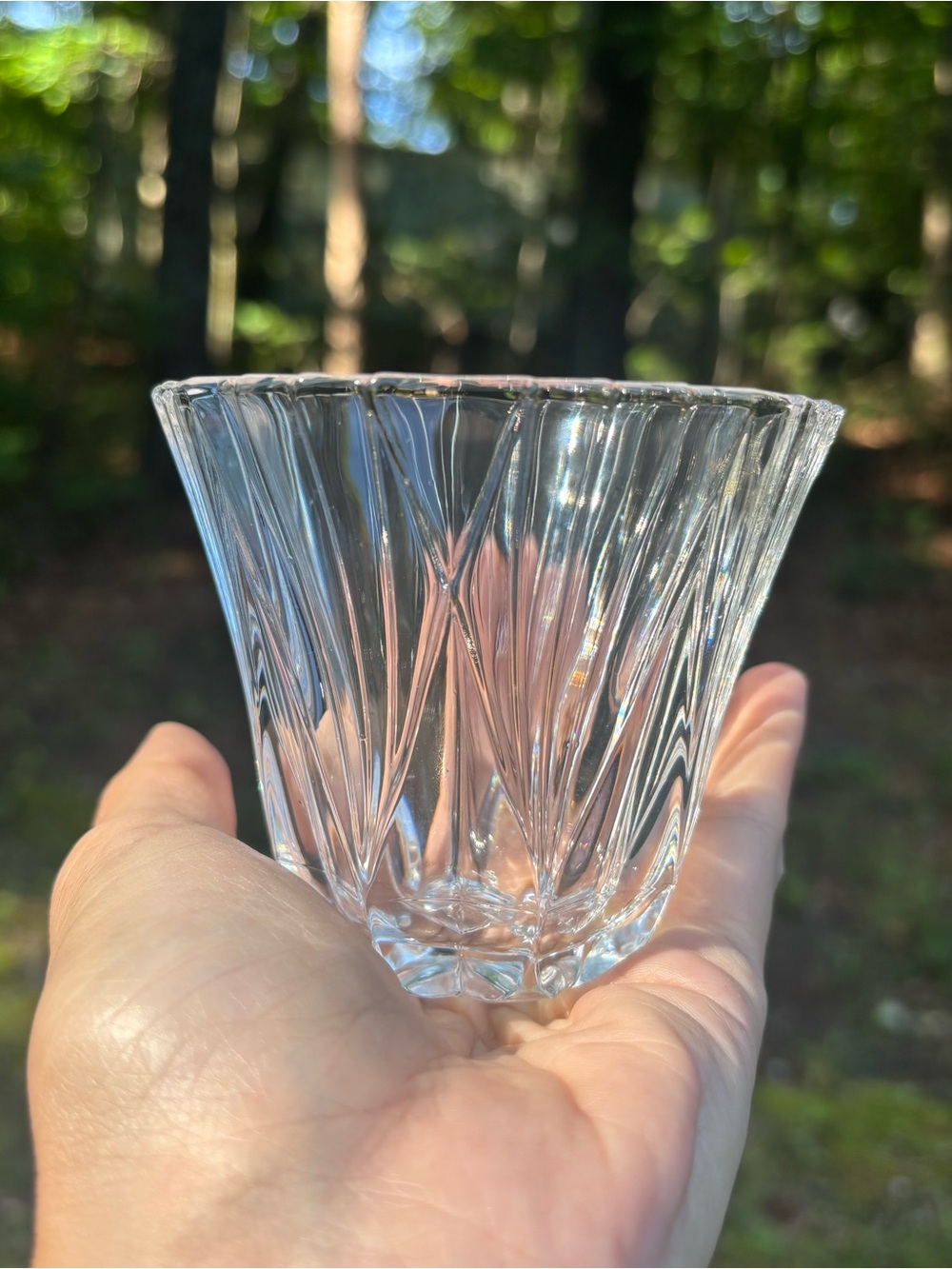 Crystal Glass Votive Candle Holder